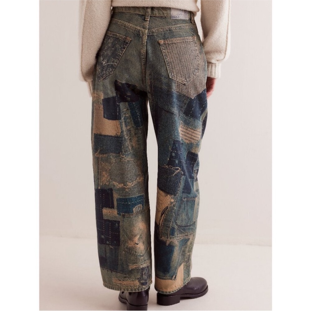 We the Free Illusions Printed Patchwork Relaxed J… - image 3